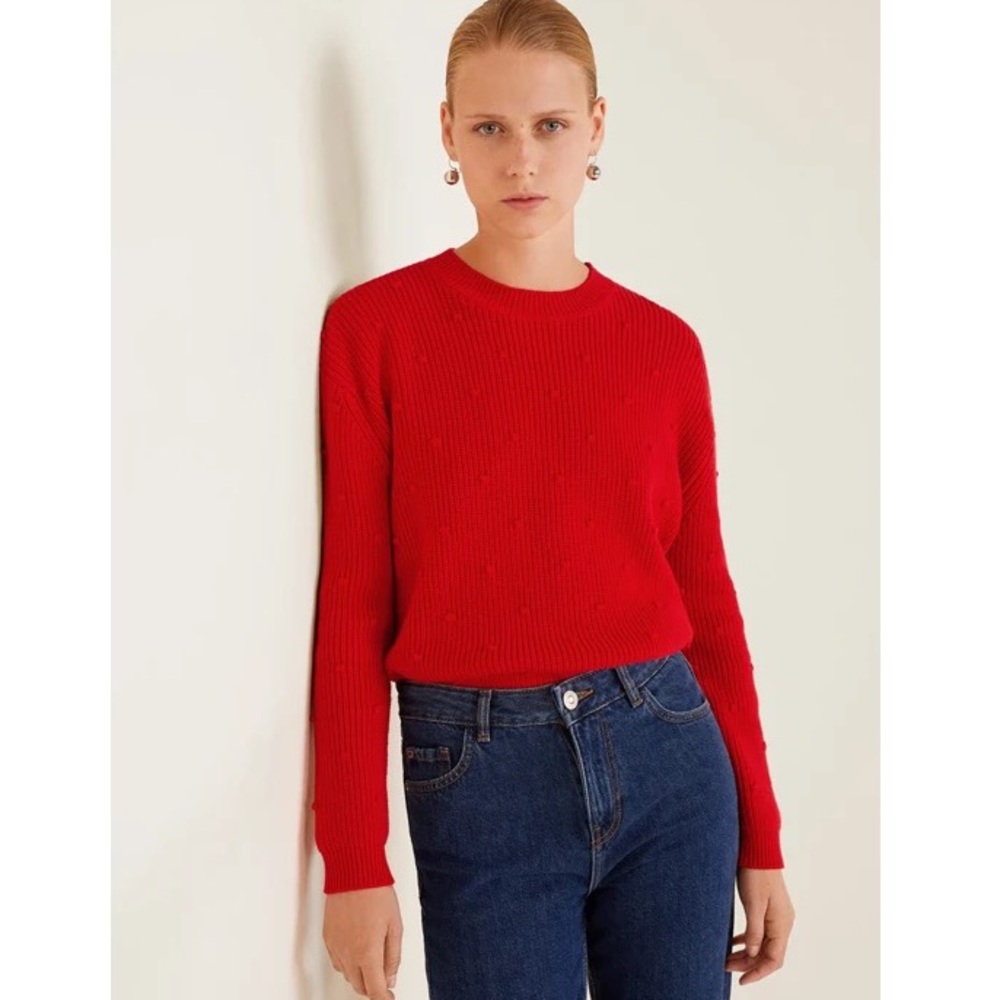 MANGO Red Sweater - Picture 2 of 4